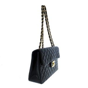Chanel Big Bag Matelasse Shoulder Lambskin Black